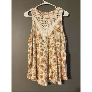 Maurice’s Crochet Paisley Print Sleeveless Top Size XXL NWOT